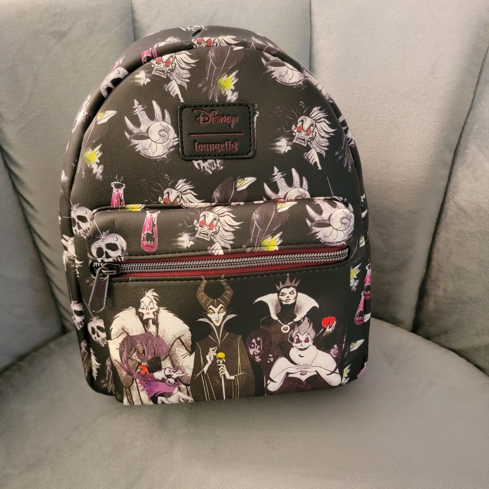 NEW Loungefly Disney Villains Mini Backpack